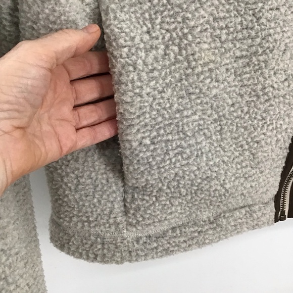 Basin & Range Lily Heavyweight Fleece Jacket Front Zip-Up Stand Collar Size M - Picture 5 of 10